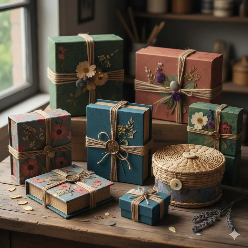 Beautiful handmade gift boxes