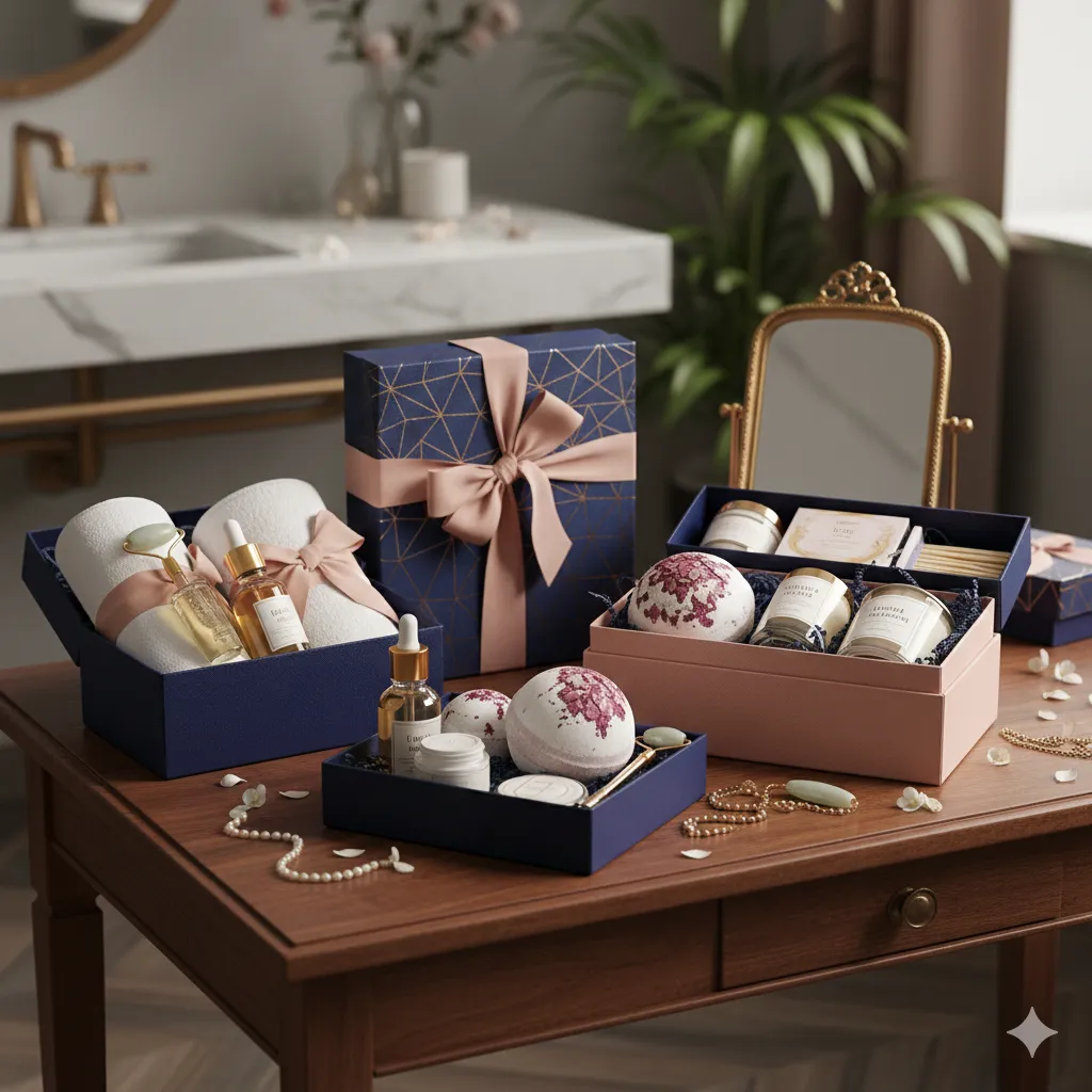 Luxurious self-care gift boxes